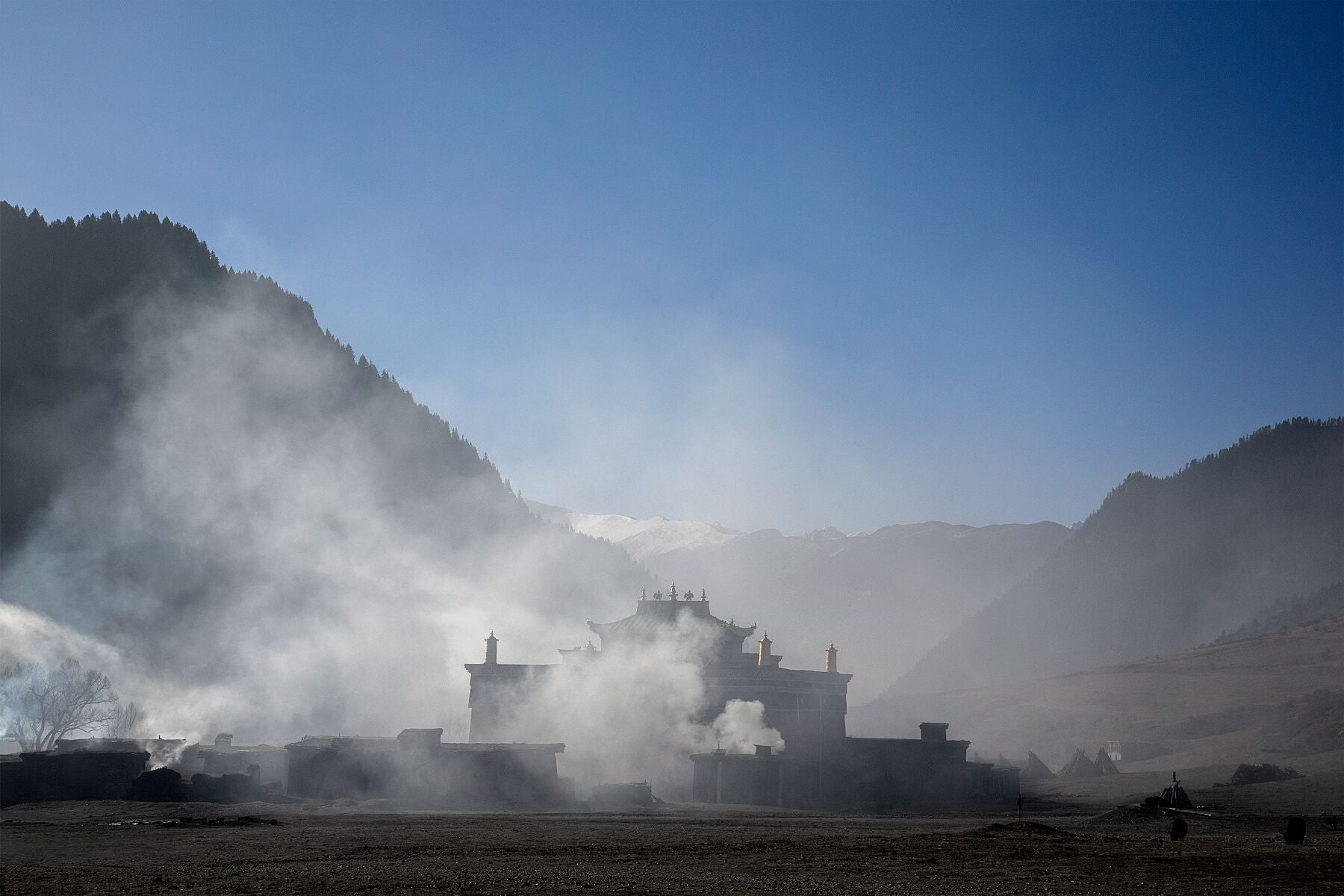 Juniper Burning at the Tibetan Temple, 2019